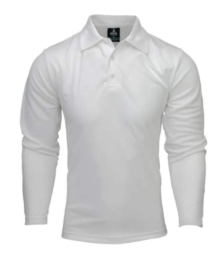 Botany Mens Long Sleeve Polo