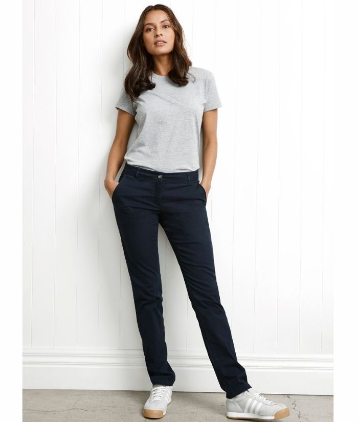 Navy Cotton Stretch Chinos  Ladies Country Clothing  Cordings EU