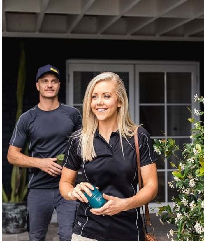 worn-black-bisley-BKL1425-womens-cool-mesh-polo-shirt-trades-uniforms