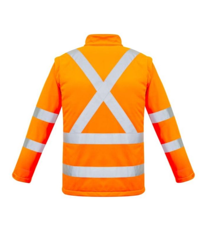 Unisex Hi Vis 2 in 1 X Back Soft Shell  Jacket