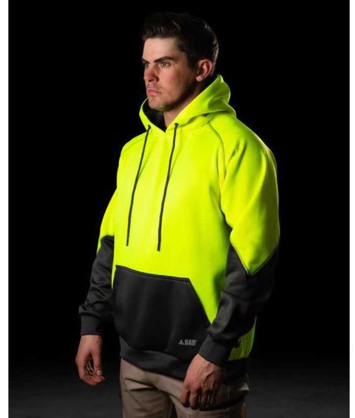 Bad Essential Hi Vis Fleece Hoodie with 3M Scotchguard