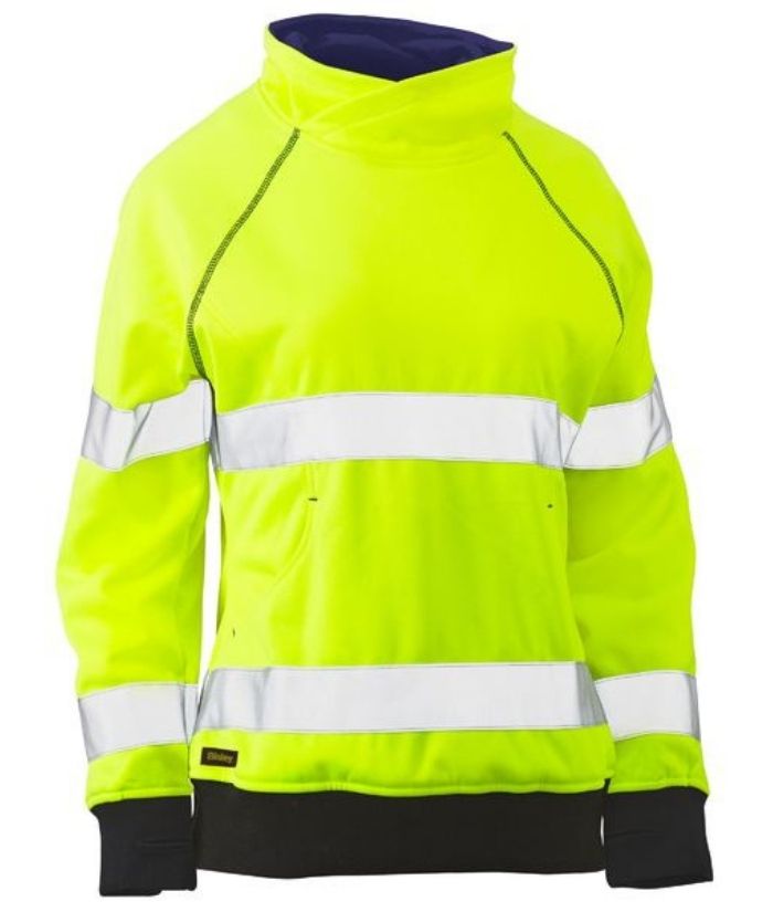 Womens Taped Hi Vis Fleece Jumper