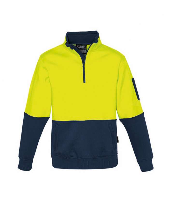 Unisex Hi Vis Half Zip Pullover