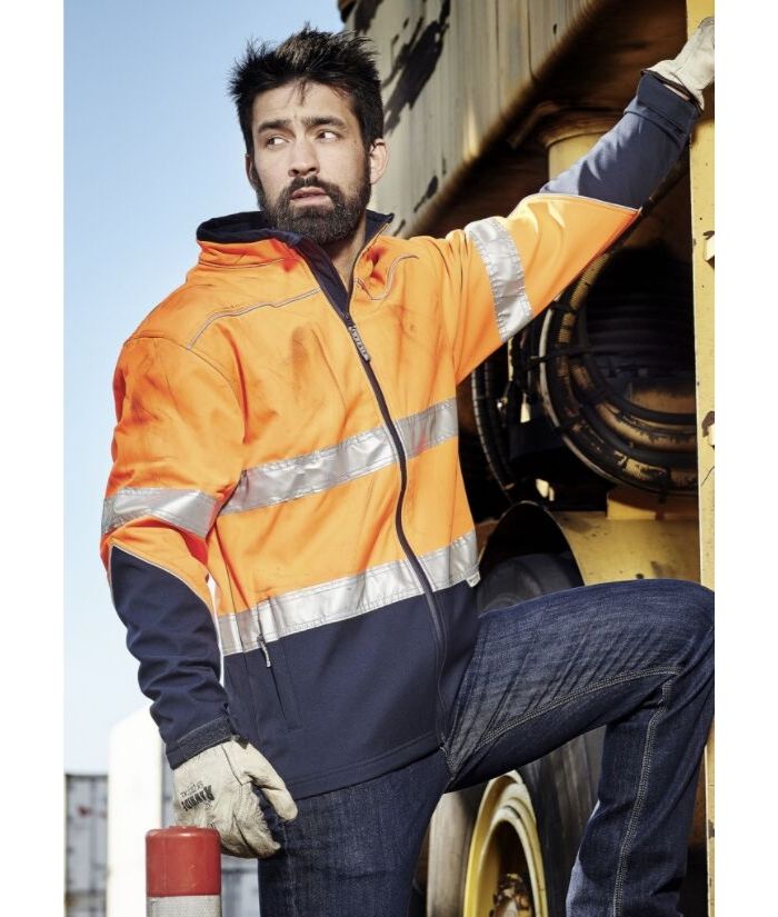 workwear-jackets-zj353 syzmic unisex hi vis soft shell jacket